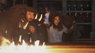 Marco saves Kristina from the fire at Charlie's Pub on General Hospital | Image: ABC